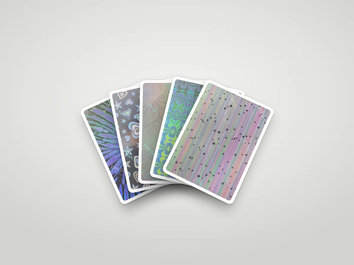 效果图:UV 光刻卡纸卡牌